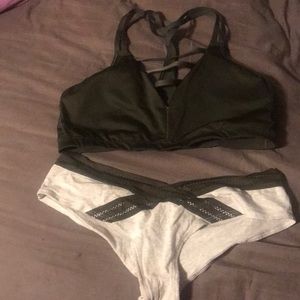 Victoria’s Secret pink bra and panty